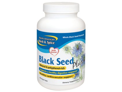 NORTH AMERICAN HERB & SPICE - BLACK SEED Plus- Olej z EGYPTSKÉHO ČERNÉHO KMÍNU [90 kapslí]