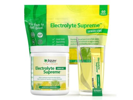 Jigsaw Health | Elektrolyty Supreme™ - Citron-limeta - 5.9 g, 354 g, 60 ks