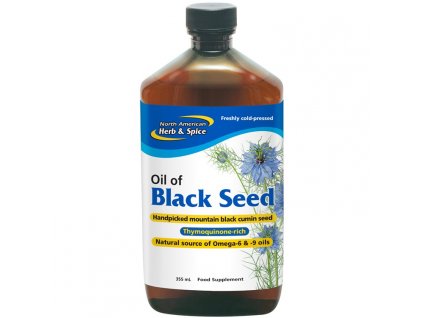 NORTH AMERICAN HERB & SPICE - Olej z ČERNUCHY SETÉ a DIVOKÉHO OREGANA - BLACK SEED [355ml]