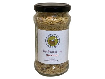 Simply Greek | Těstoviny orzo s houbami porcini - 240 g - pravebio.cz