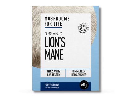 Mushrooms4Life | Bio Hericium (Korálovec ježatý) prášek 60g