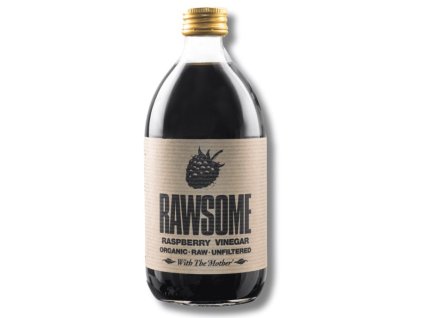 Rawsome – Raspberry Vinegar with live “mother”, raw fermentation, antioxidant elixir – 500 ml