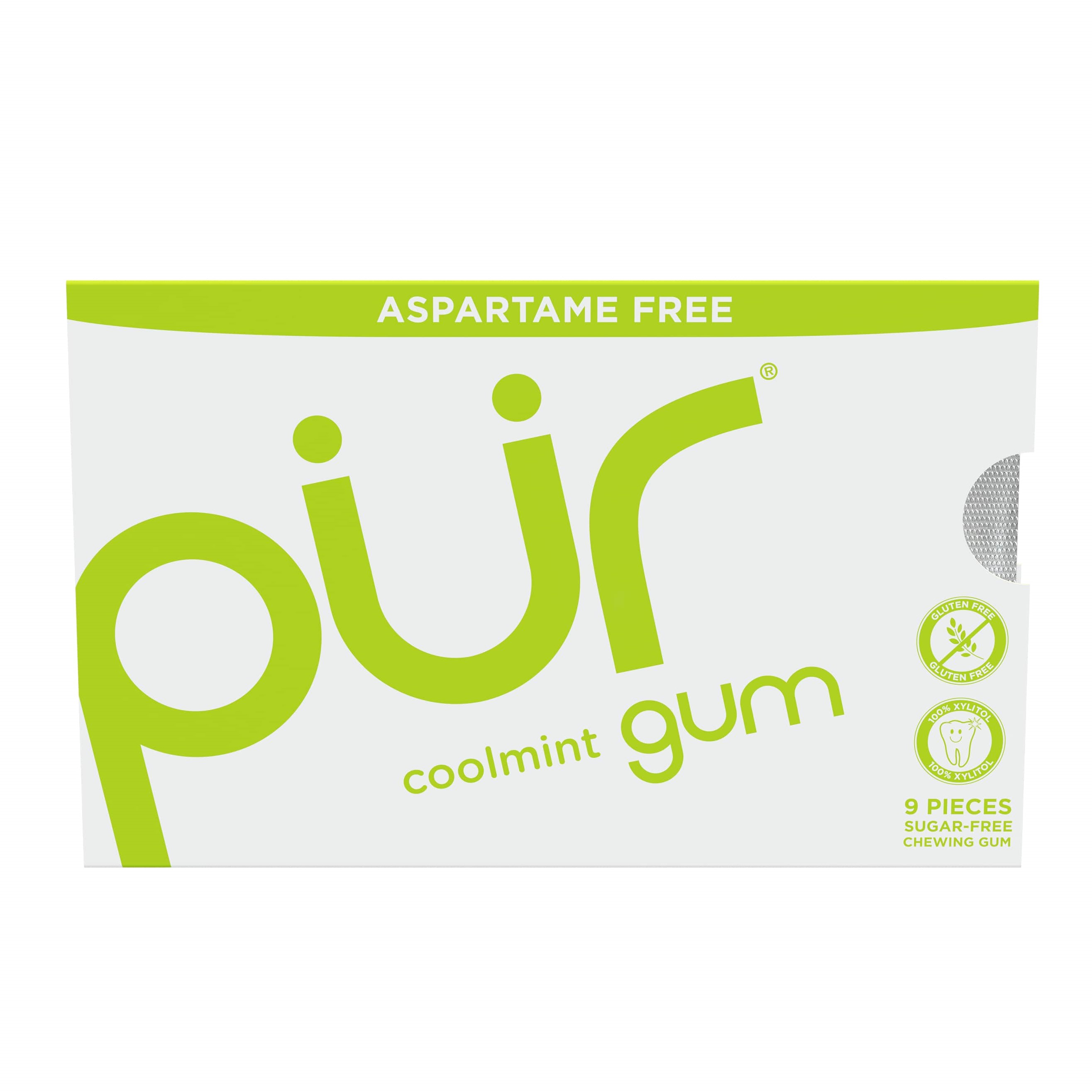 THE PÜR COMPANY Přírodní žvýkačky bez aspartamu a cukru - Coolmint | PÜR Obsah: 55 ks
