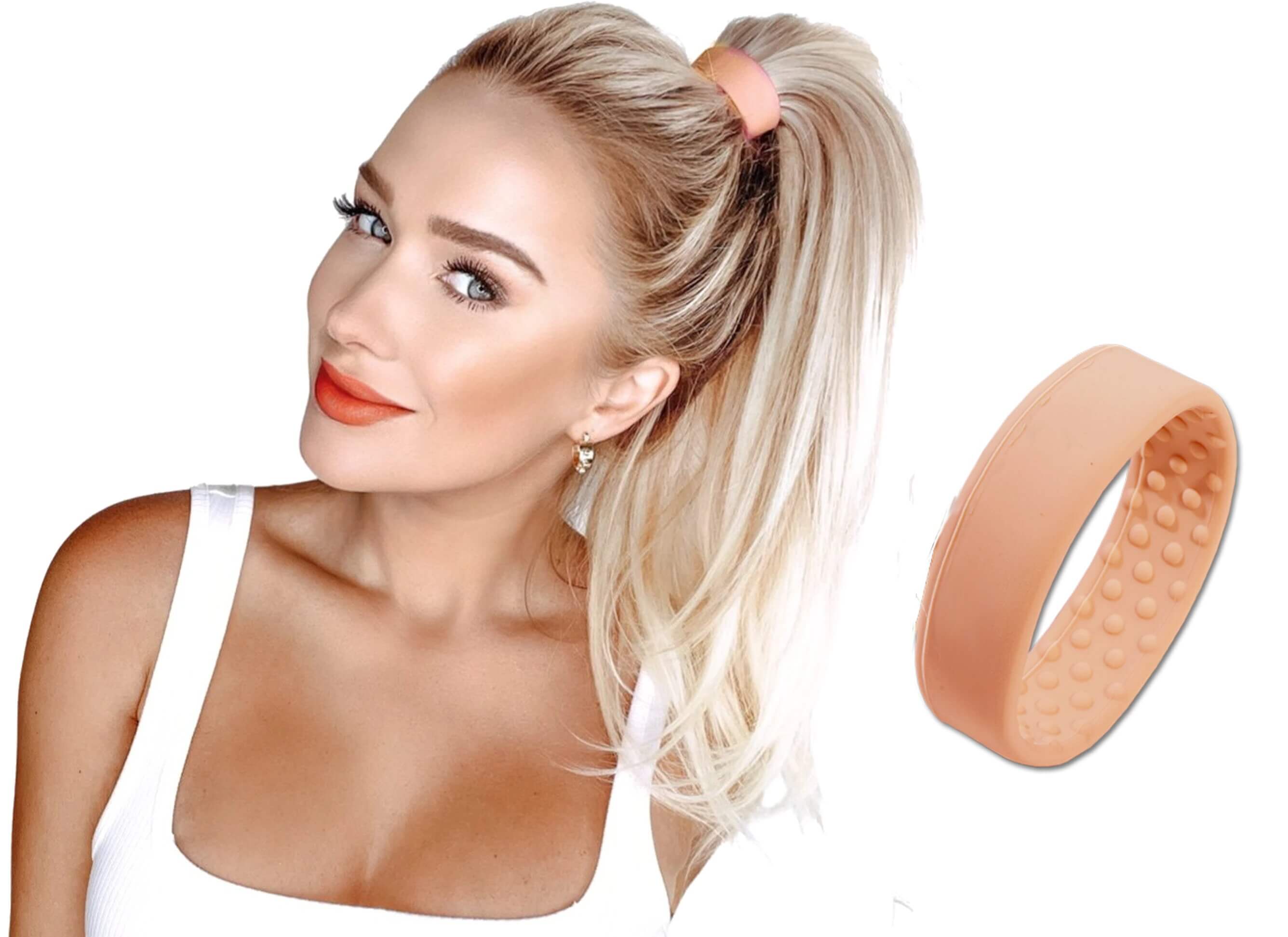 PONY-O Spona na vytváření vysokých culíků - XL Obsah: Lososová