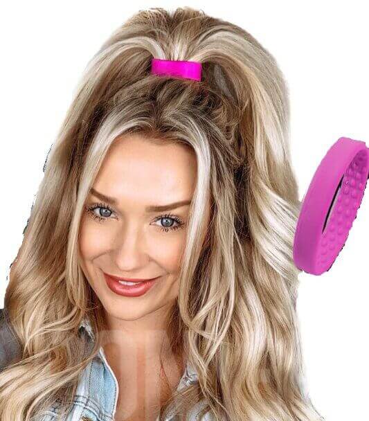 PONY-O Spona na vytváření vysokých polovičních culíků - PONY XL Slim Obsah: Barbie růžová