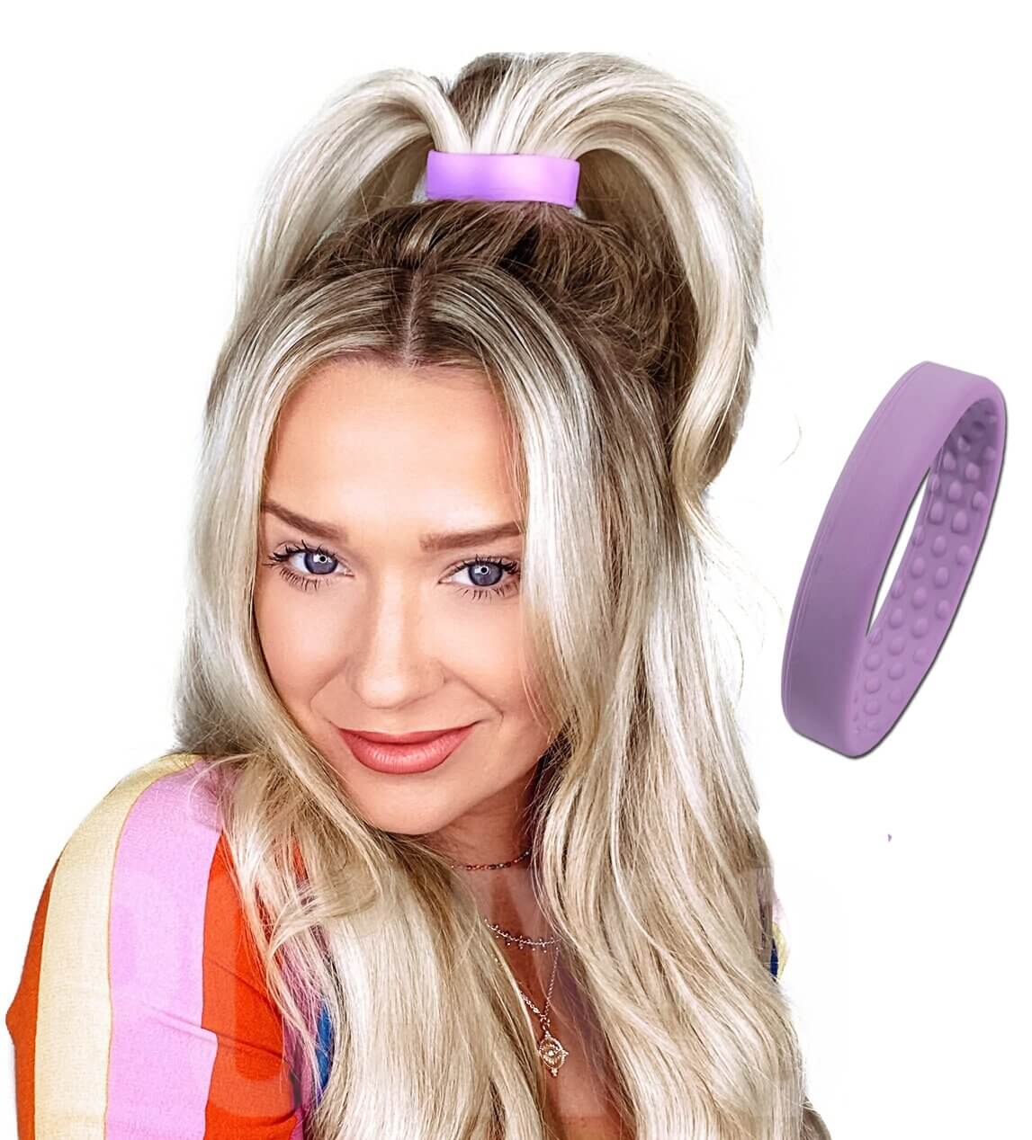 PONY-O Spona na vytváření vysokých polovičních culíků - PONY XL Slim Obsah: Šeříková