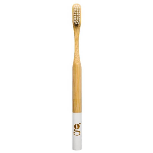 Bambusový zubní kartáček v bílé barvě