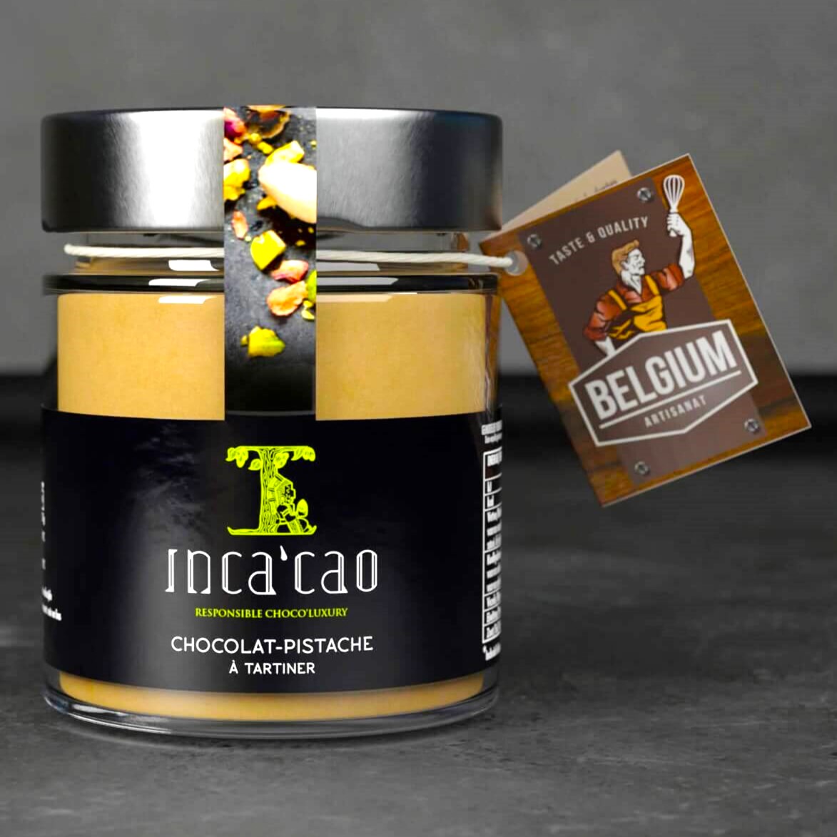 Incacao Belgium | Pistáciový krém s kolagenem a kakaem - 125 g