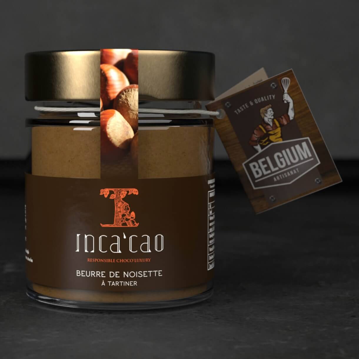 Incacao Belgium | Lískooříškové máslo s krémovou texturou - 125 g