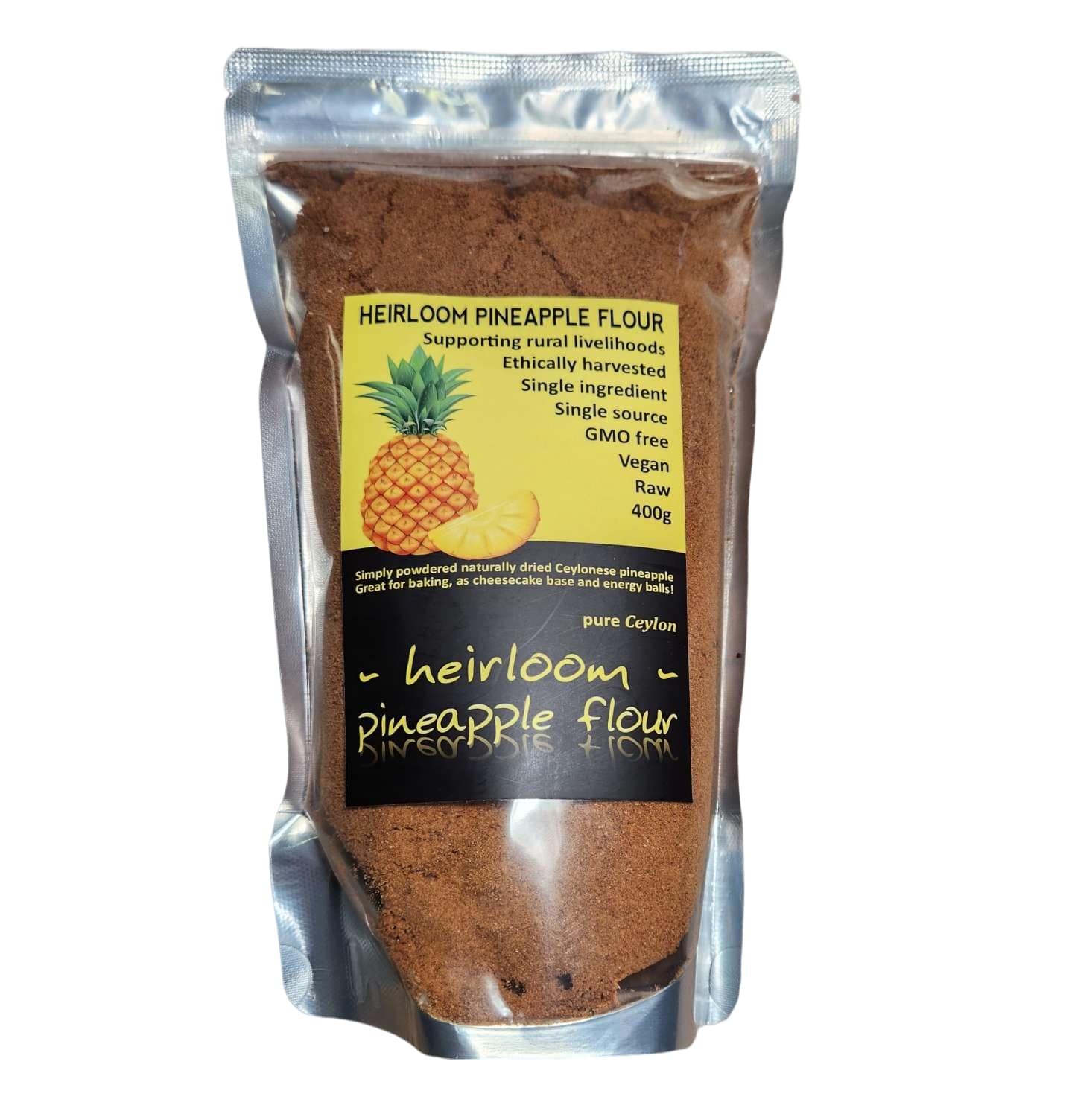 Ceylon Kokonati | Bio cejlonský sušený ananas - prášek - 200 g, 400 g Obsah: 400 g