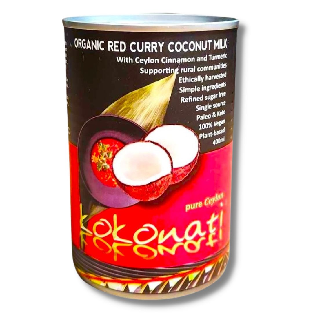 Ceylon Kokonati | Bio kokosová omáčka - červené kari - 400 ml