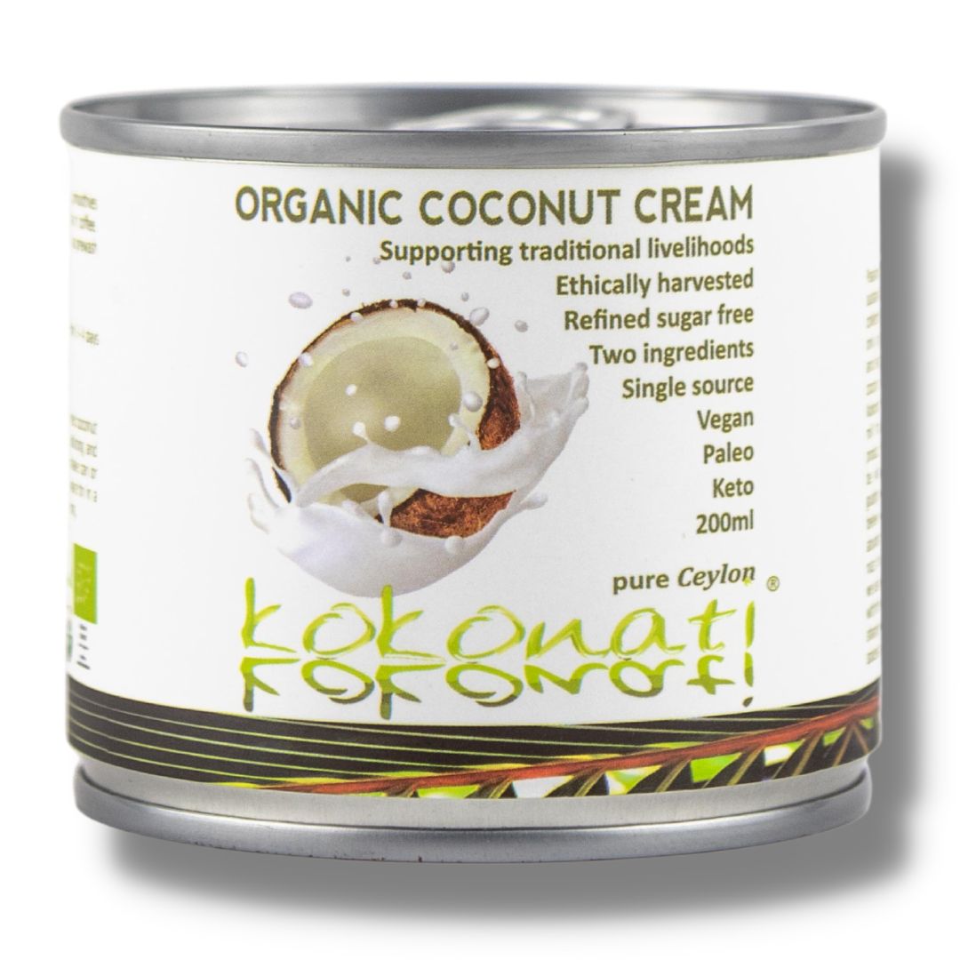 Ceylon Kokonati | Bio Kokosové mléko - 74% dužiny - 200 ml, 400 ml Obsah: 200 ml