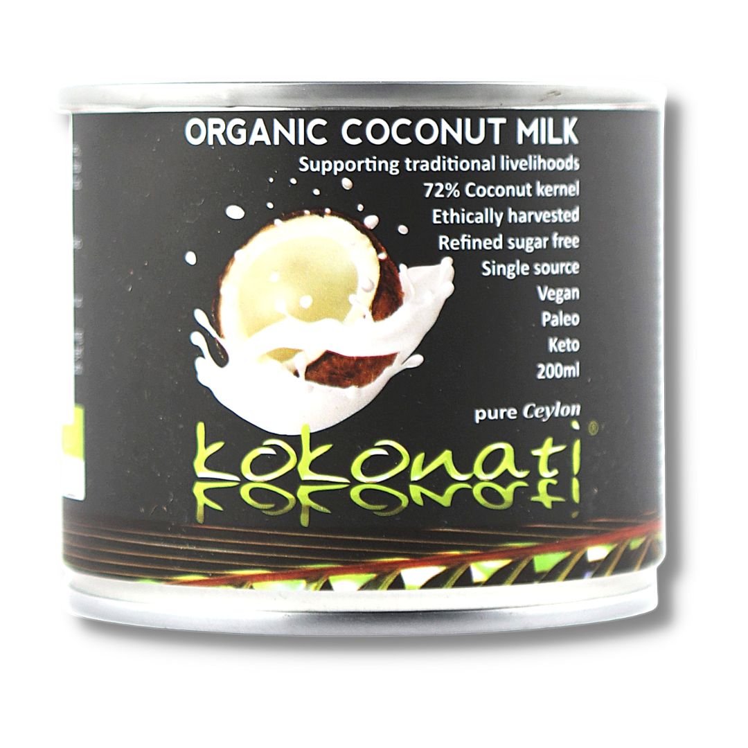 Ceylon Kokonati | Bio Kokosové mléko - 72% dužiny - 200 ml, 400 ml Obsah: 200 ml