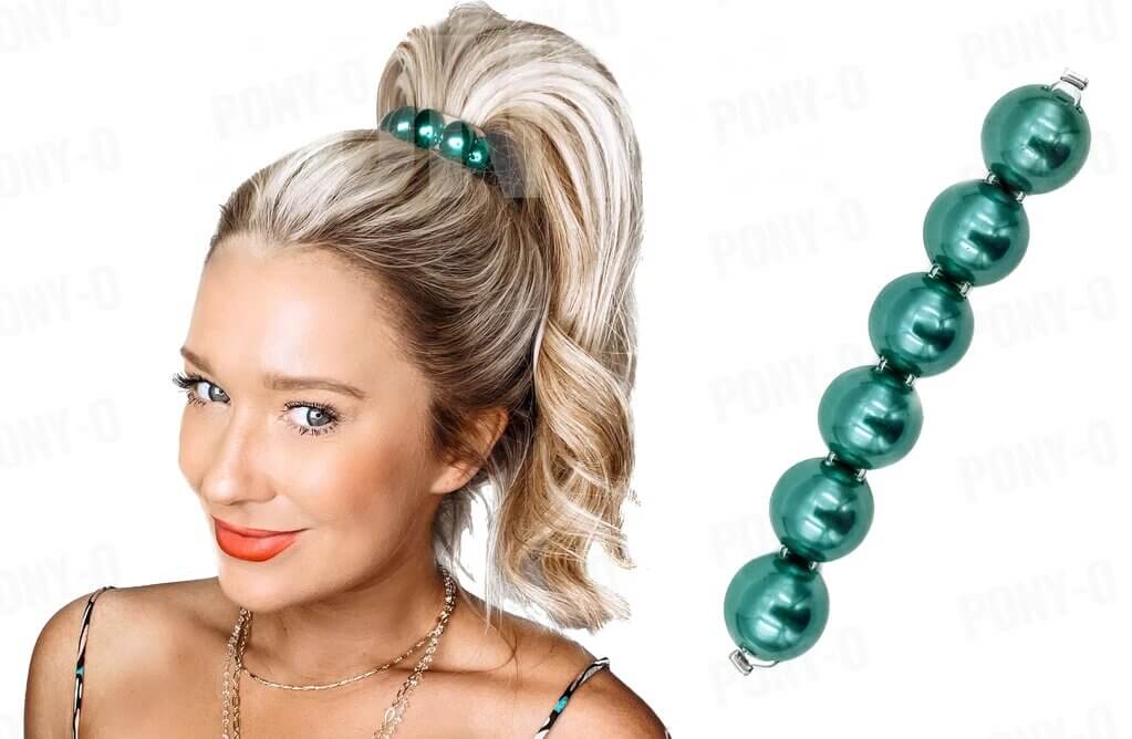 Doplněk ke sponám Pony-O ve tvaru perel Obsah: Jade Pearl