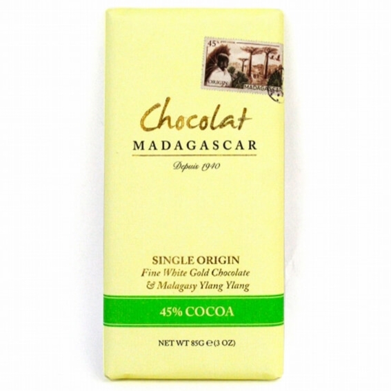 Chocolat Madagascar | 45% bílá 'single origin' čokoláda s ylang ylang- 85 g