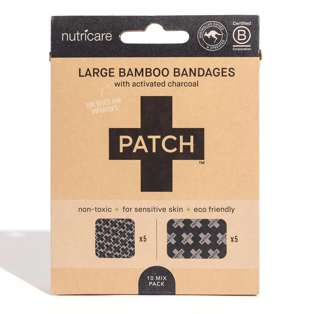 Patch - Bambusové náplasti s aktivním uhlím vel. L - 10 ks