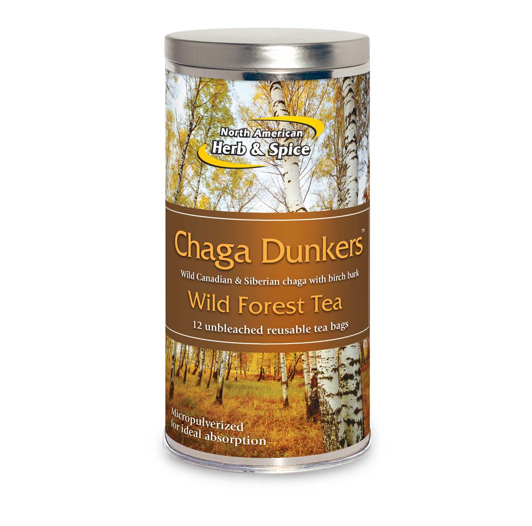 North American Herb & Spice | Silný čaj z divoké čagy - Chaga Dunkers - 12 ks