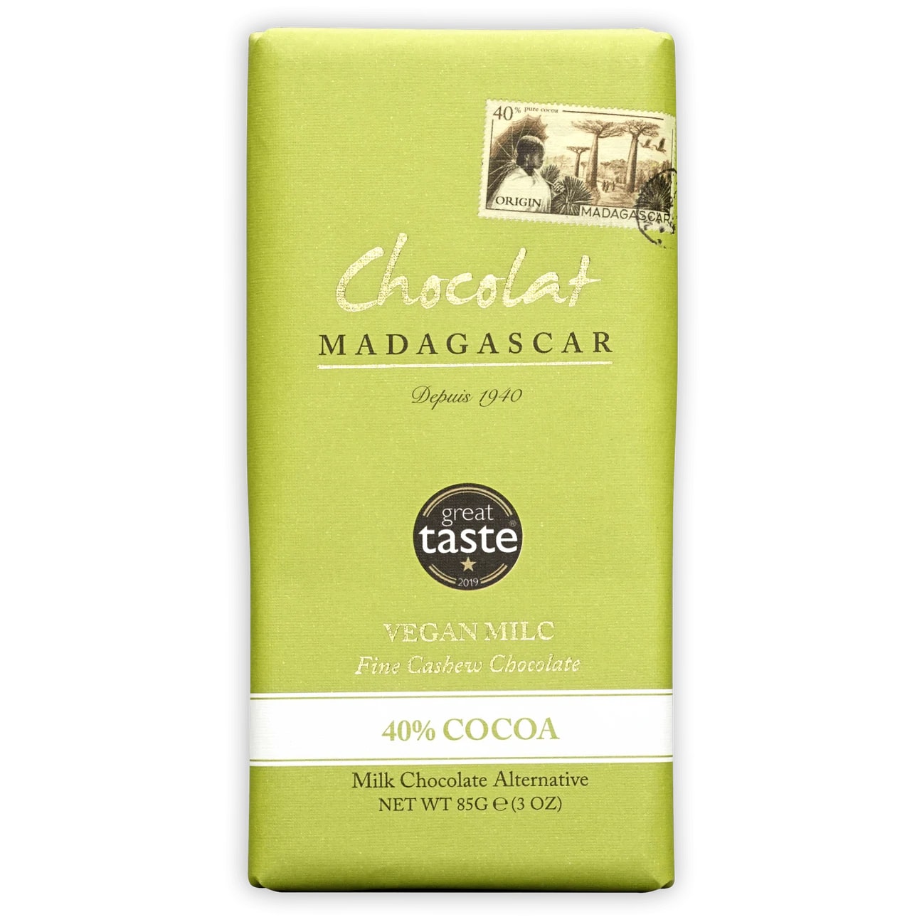 Chocolat Madagascar | Čokoláda se 40% kakaa - Vegan Milc - 85 g