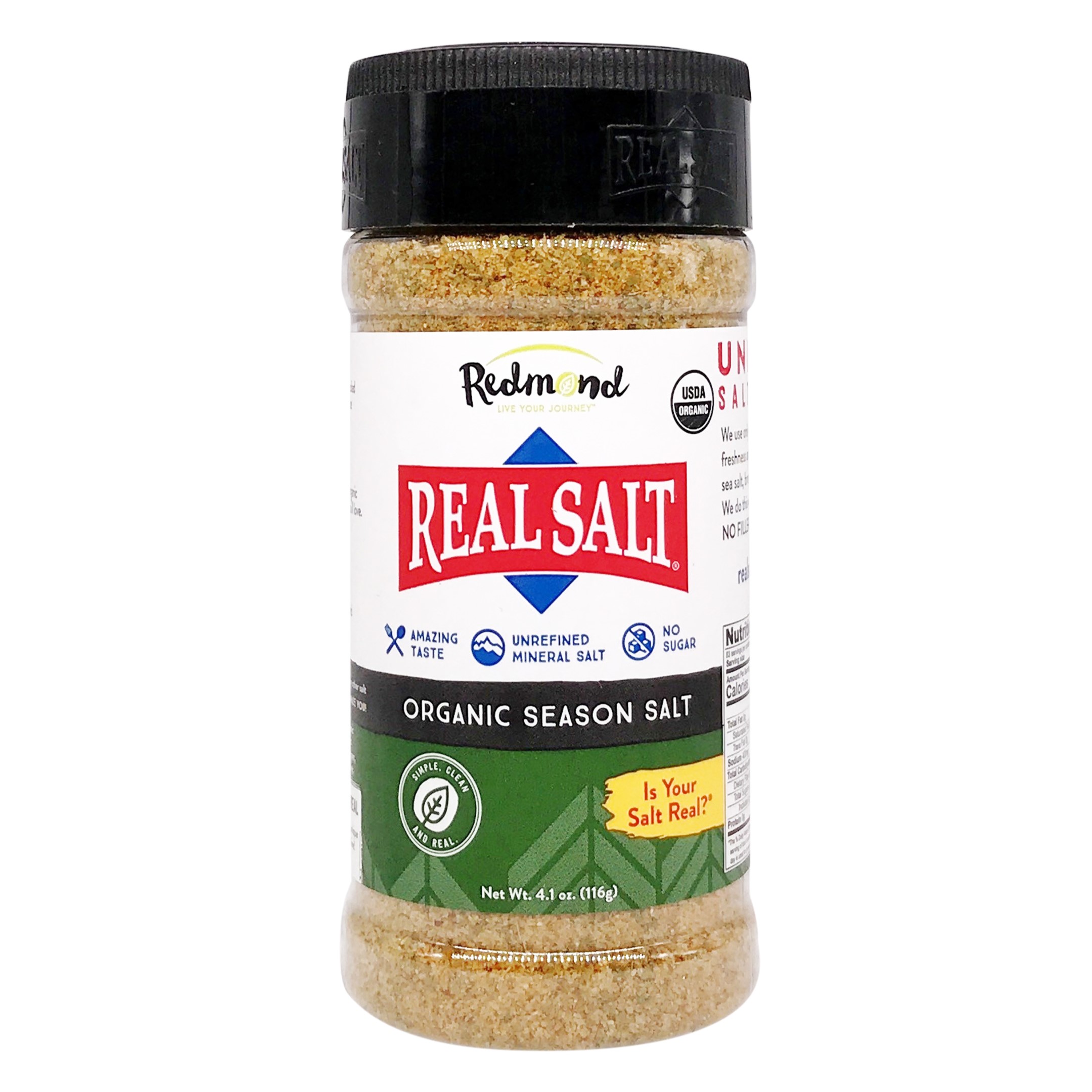 Real Salt™ | Jemně mletá mořská sůl s bylinkami - 1 g - 234 g Obsah: 116 g