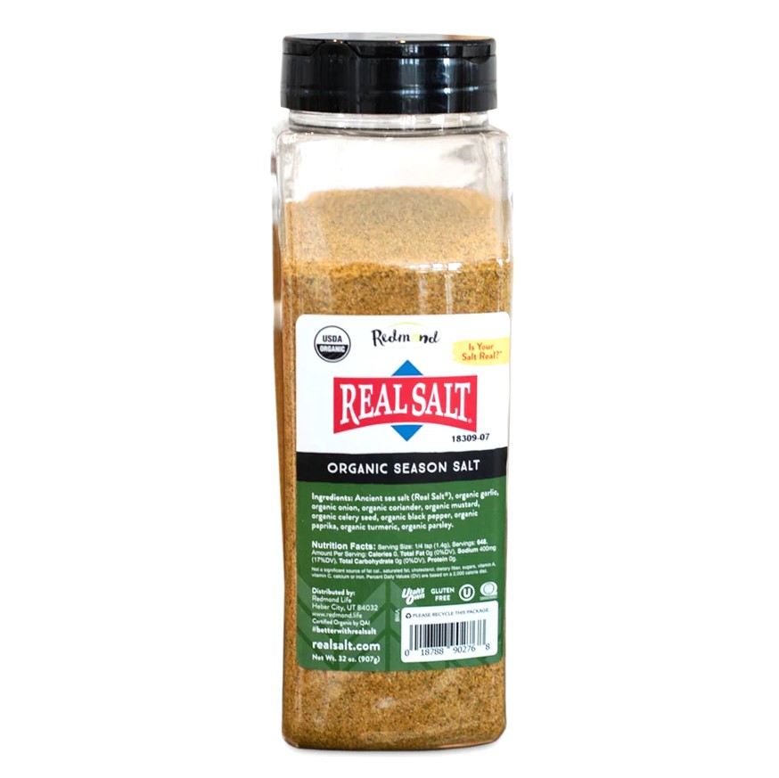 Real Salt™ | Jemně mletá mořská sůl s bylinkami - 1 g - 234 g Obsah: 907 g