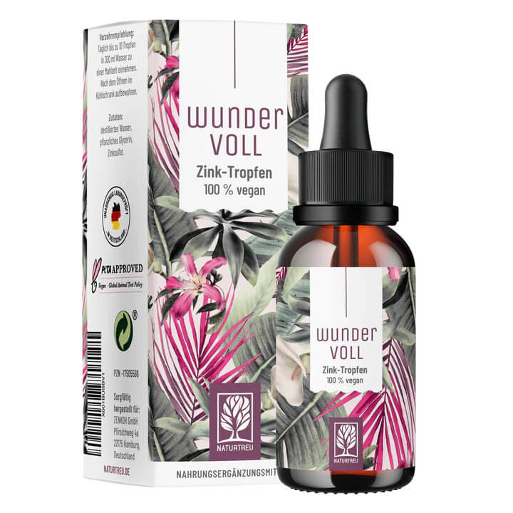 Naturtreu | Tekutý zinek v kapkách - WunderVoll - 50 ml