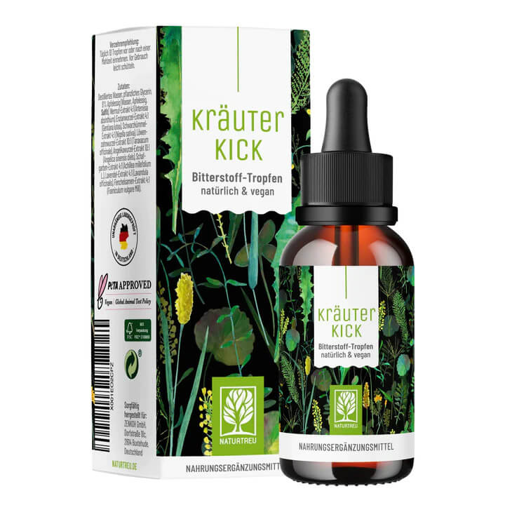 Naturtreu | Hořké bylinné kapky - KräuterKick - 50 ml