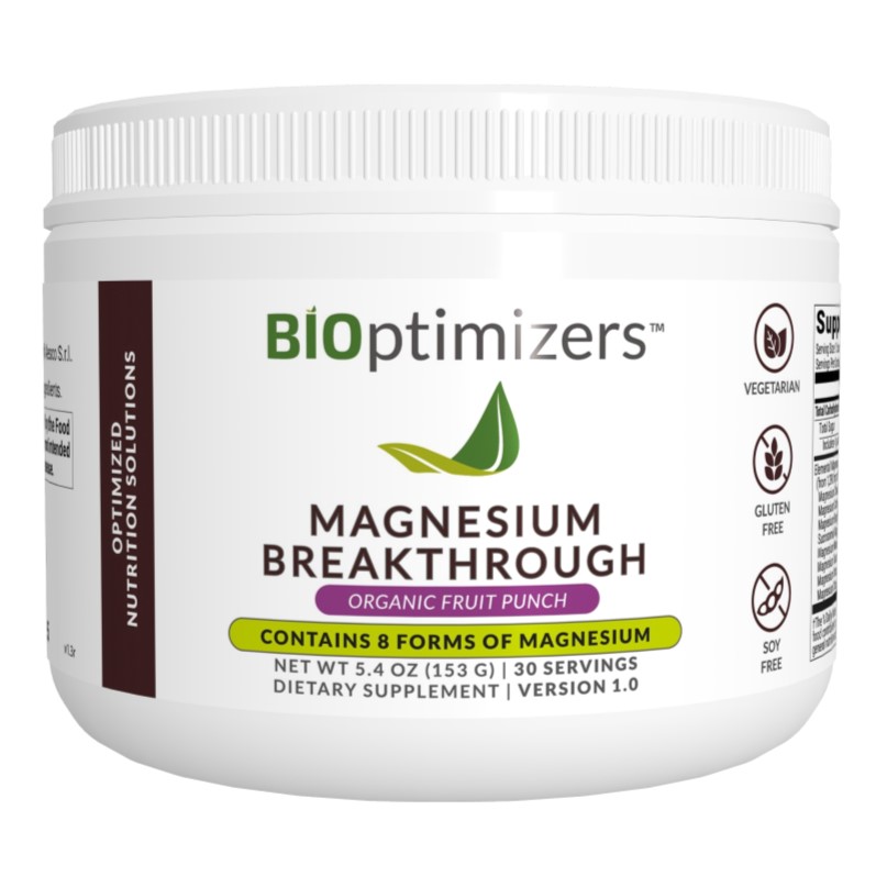 BiOptimizers | Komplex 8 hořčíků - Mg Breakthrough - 171 g (30 dávek) Obsah: Ovocný punč