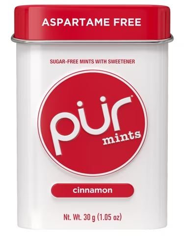 The PUR Company | Mentolky PÜR - Cinnamon - 30 ks