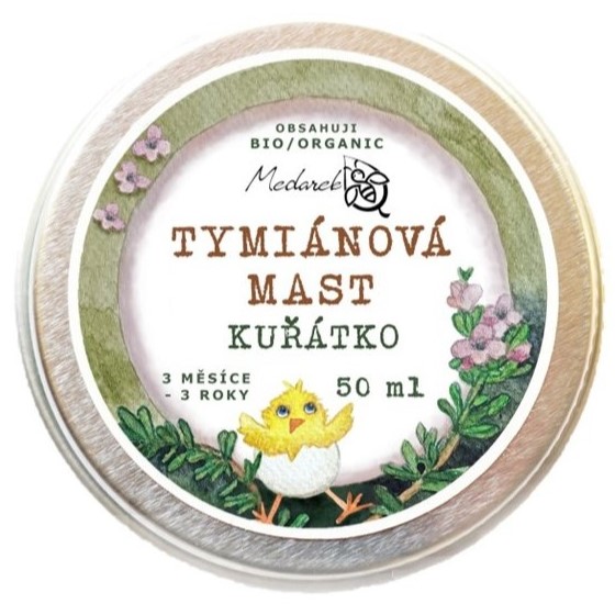 Medarek | Bio Tymiánová mast Kuřátko - 15 ml, 50 ml Obsah: 50 ml