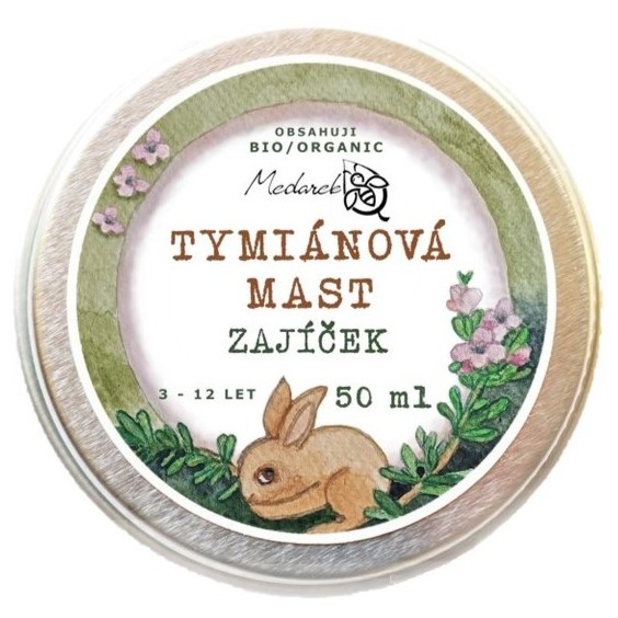 Medarek | Bio Tymiánová mast - Zajíček - 15 ml, 50 ml Obsah: 50 ml