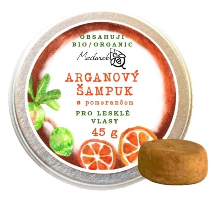 Medarek | Bio Arganový šampuk s pomerančem - 10 g, 45 g Obsah: 45 g