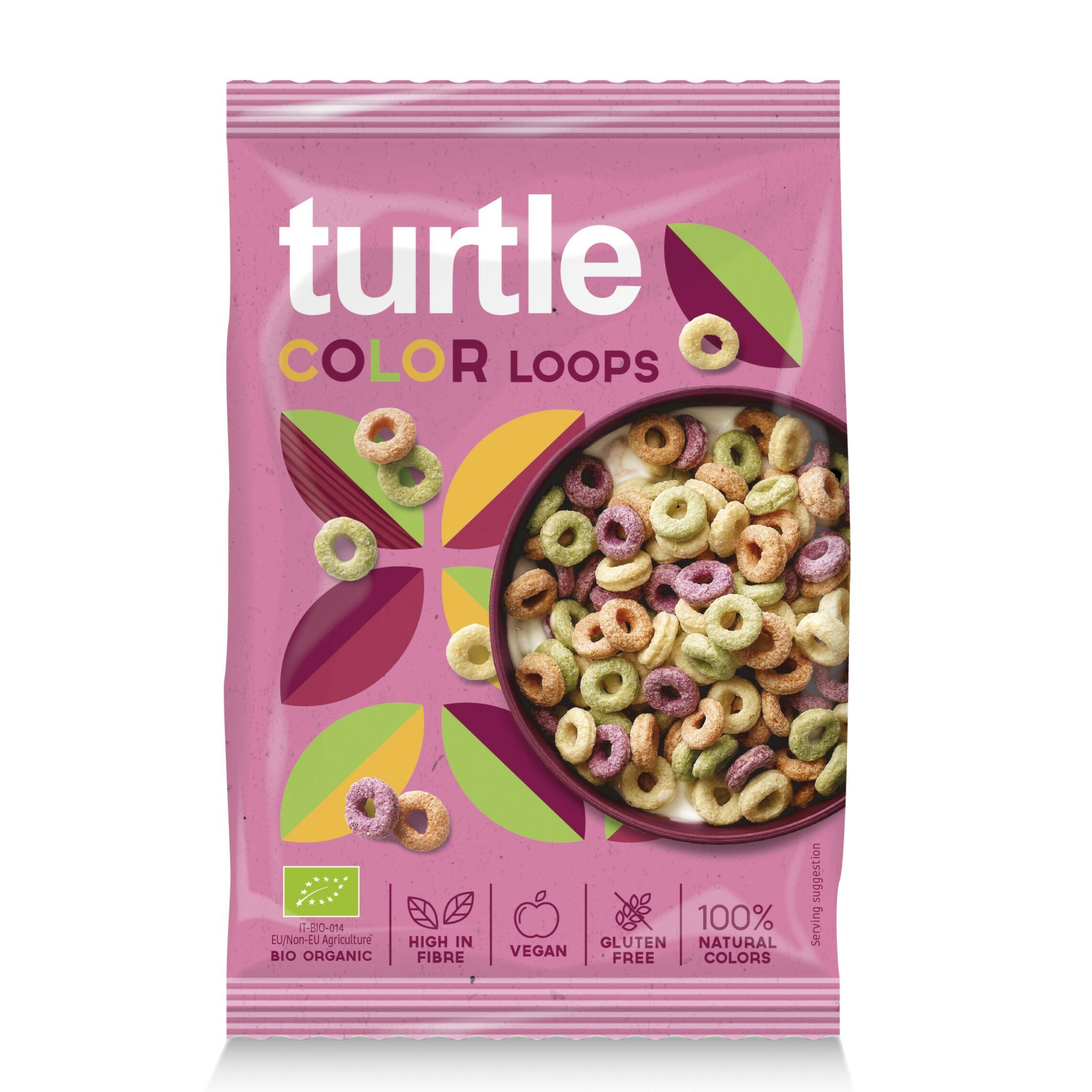 Turtle | Bio Cereálie - Colour Loops - 40 g, 300 g Obsah: 40 g