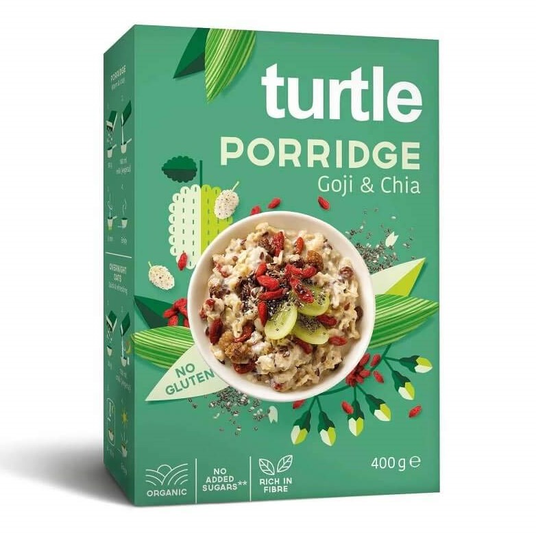 Turtle | Bio Ovesná kaše - Goji and Chia - 400 g