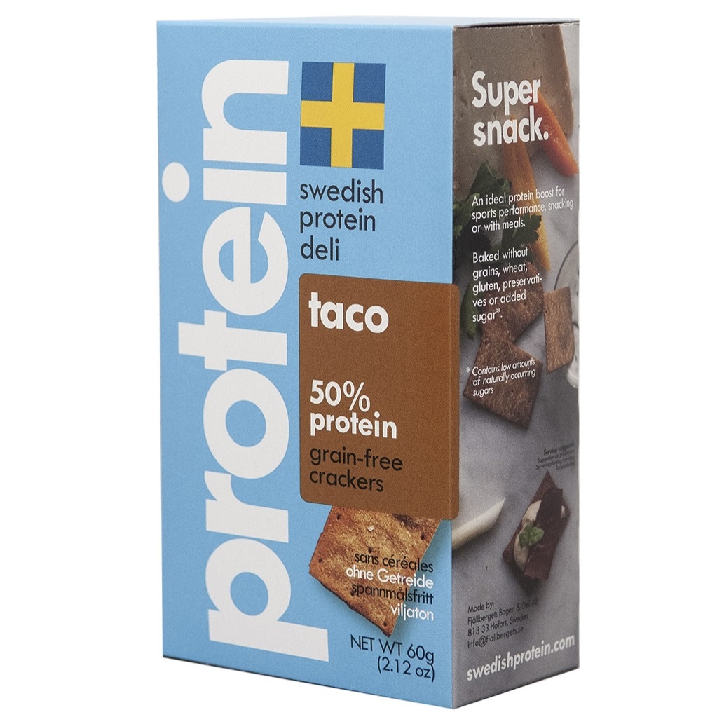 Swedish Protein Deli | Proteinové krekry s příchutí tacos - 60 g