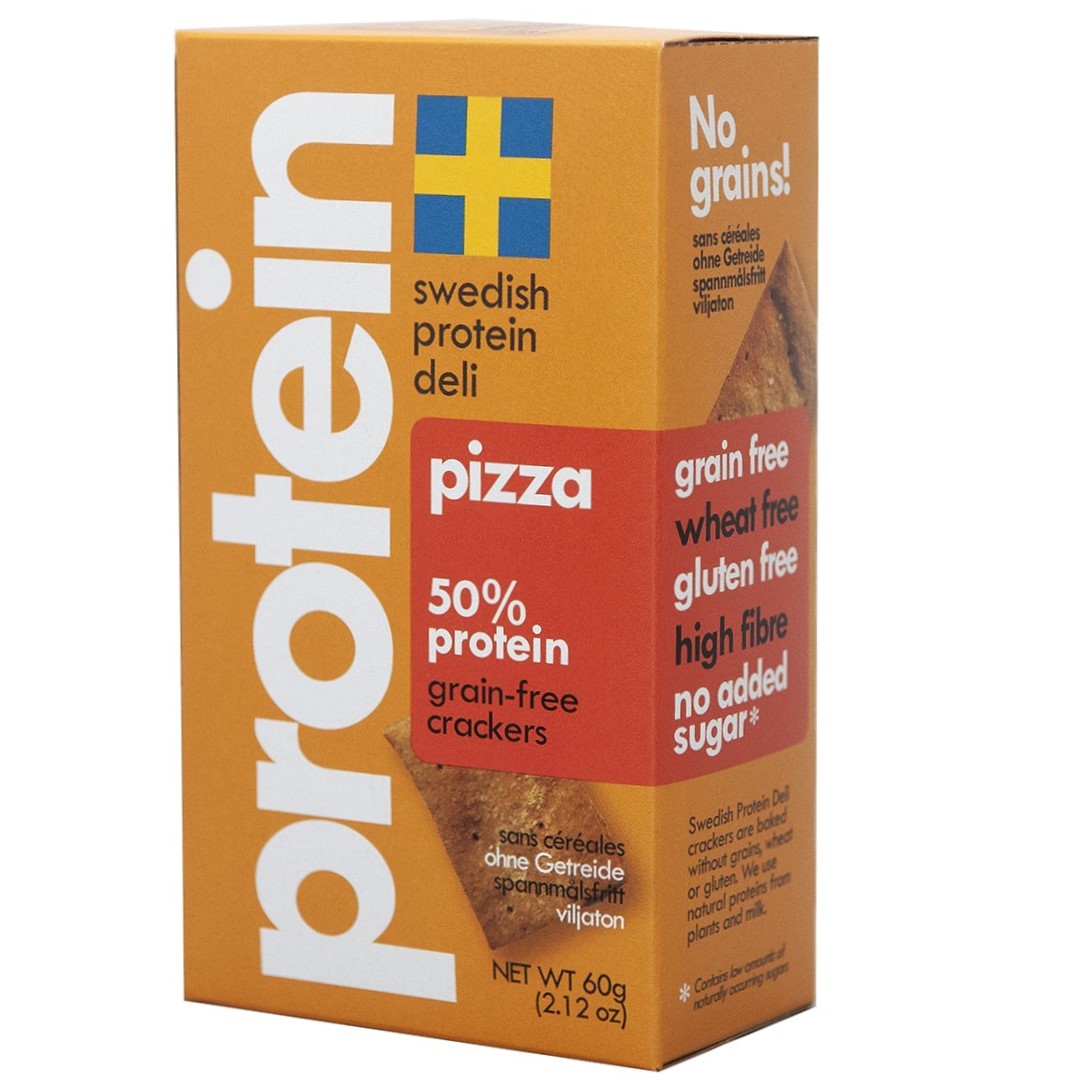 Swedish Protein Deli | Proteinové krekry s příchutí pizza - 60 g