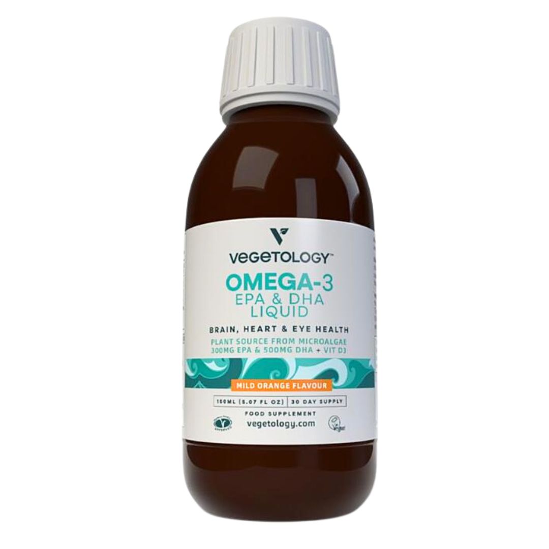 Vegetology | Tekutý Omega-3 EPA a DHA - Opti3 + vit. D3, pomeranč - 150 ml