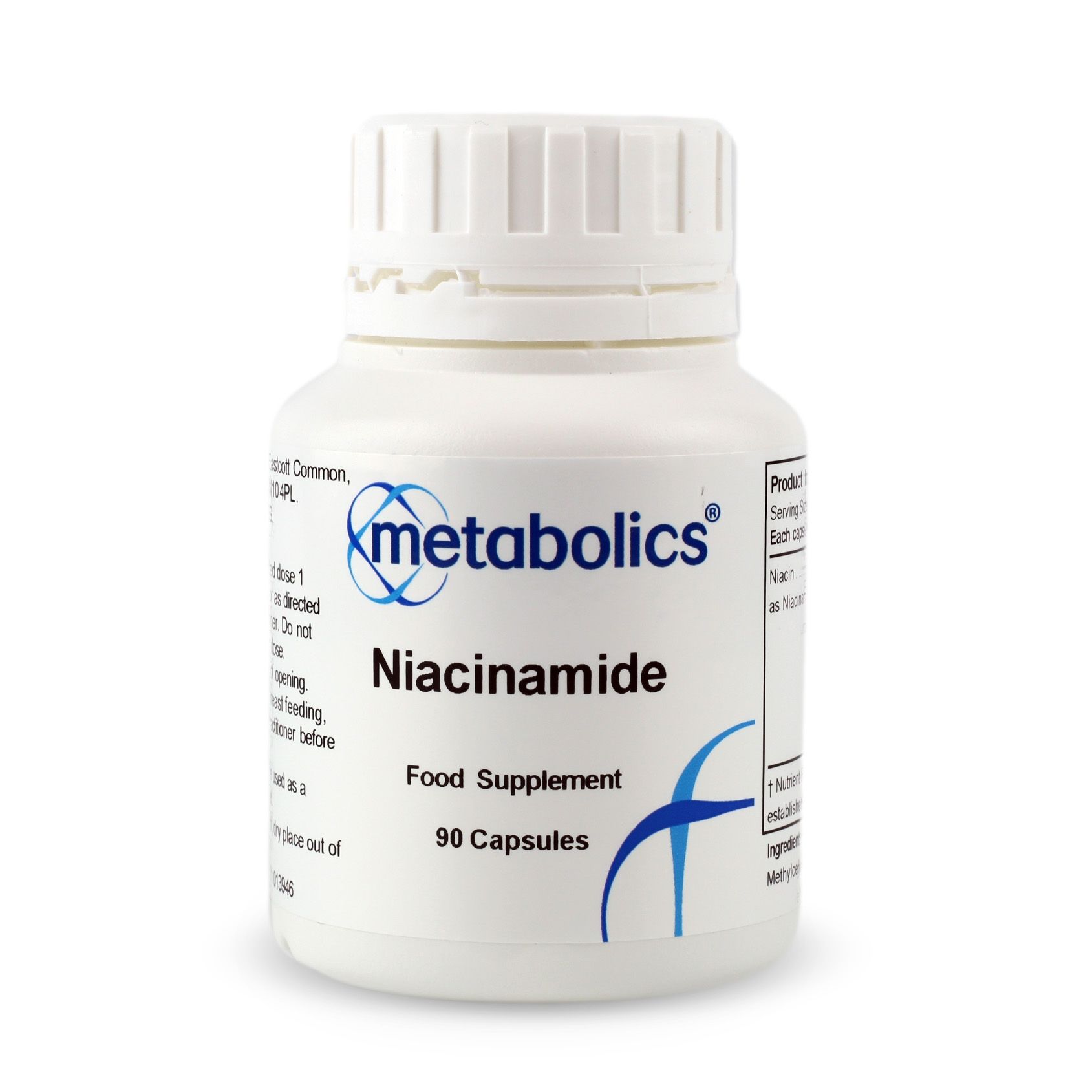 Metabolics | Vitamín B3 Niacinamid - 90 kapslí