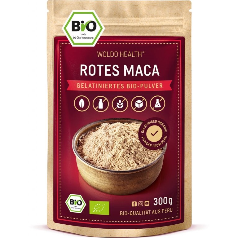 Woldohealth | Maca červená BIO prášek - 300 g