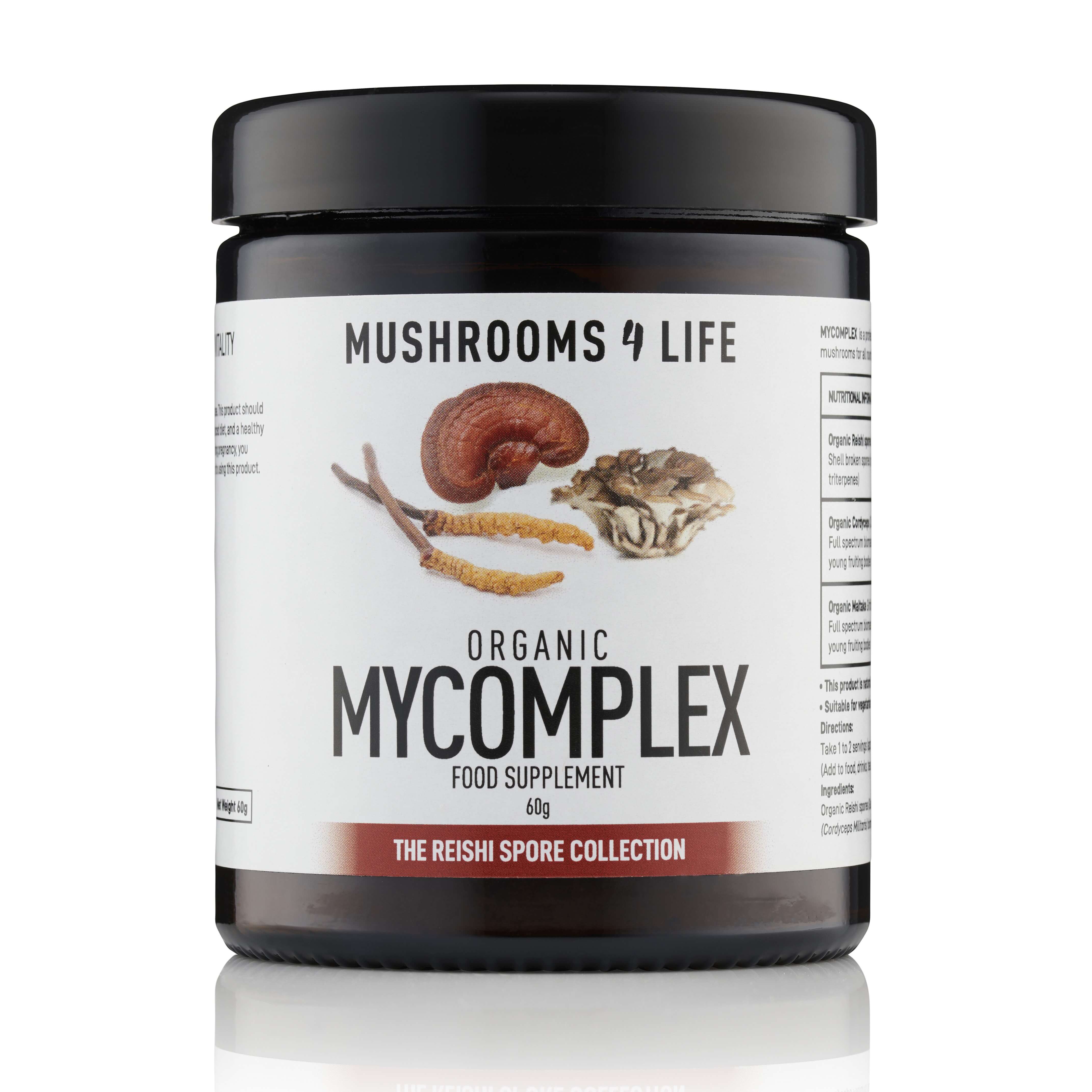 Mushrooms4Life | Směs královských hub v prášku - MyComplex - 60 g