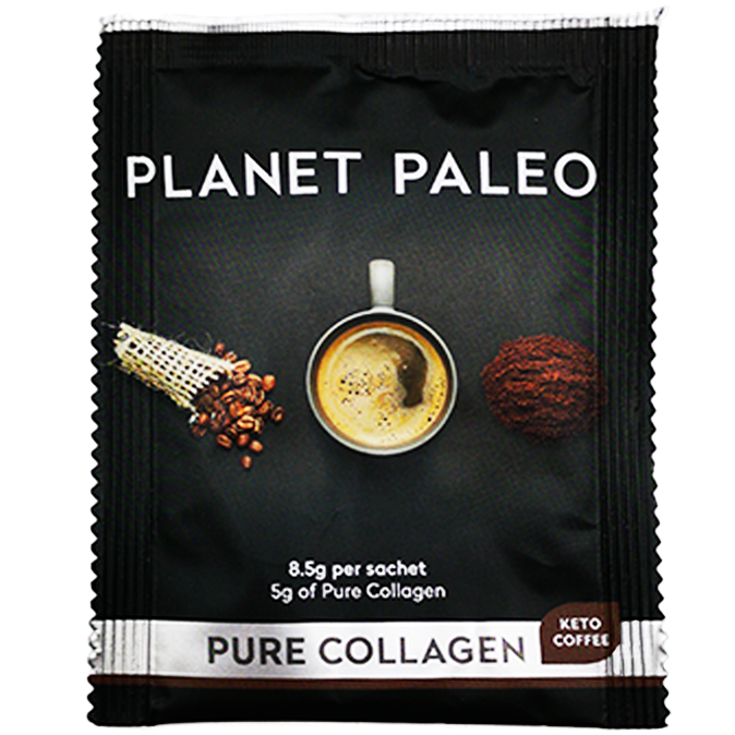 Planet Paleo | Kolagen latté - Keto Coffee - 8.5 g, 127.5 g, 213 g Obsah: 8.5 g