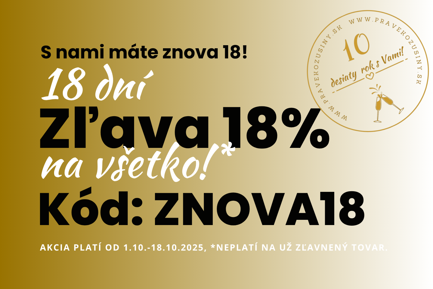 Výnimočná zľava!