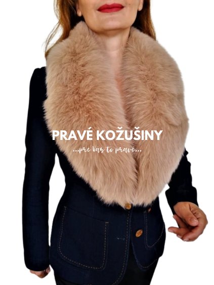 damsky kozusinovy golier