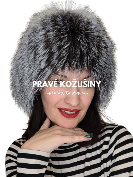 ciapka z pravej striebornej lisky