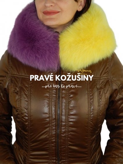 Dvojfarebný oblúkový lem na kapucňu z líšky, rôzne dĺžky, rôzne farby, L07