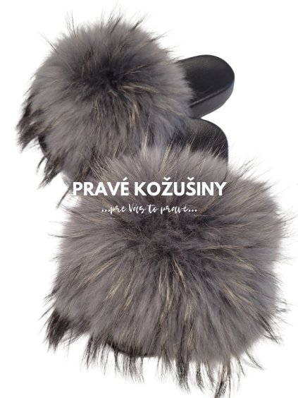 slapky s pravou kozusinou