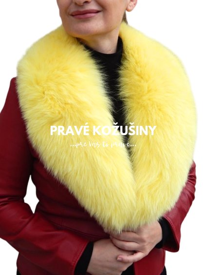 damsky kozusinovy golier