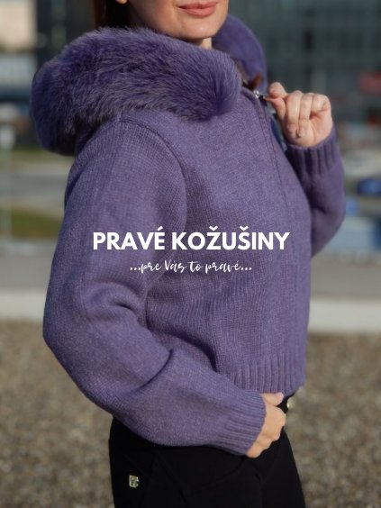 fialovy sveter s kozusinou