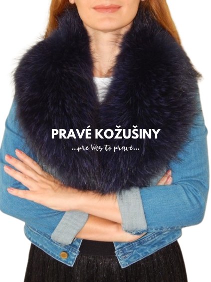 damsky kozusinovy golier