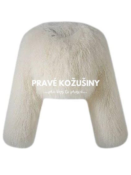 bolerko kratky kabatik z mongolskej ovce