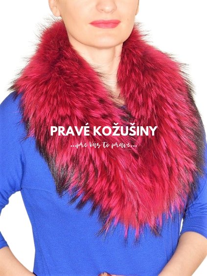 damsky kozusinovy golier